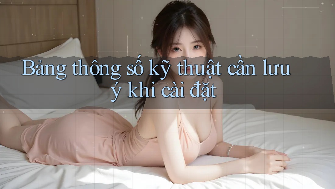 Bảng thông số kỹ thuật cần lưu ý khi cài đặt