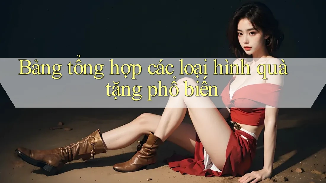 Bảng tổng hợp các loại hình quà tặng phổ biến Bảng tổng hợp các loại hình quà tặng phổ biến