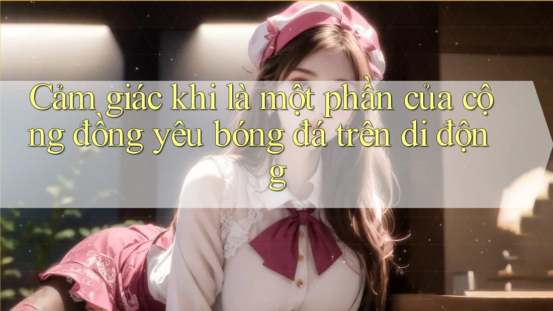 Cảm giác khi là một phần của cộng đồng yêu bóng đá trên di động