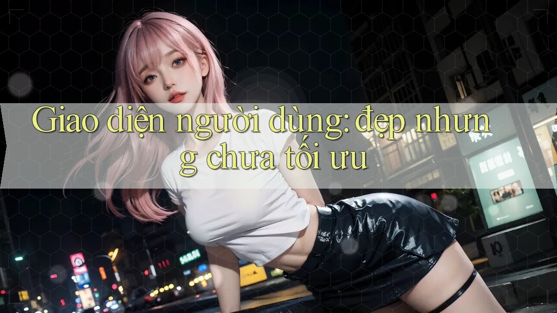 Giao diện người dùng: đẹp nhưng chưa tối ưu