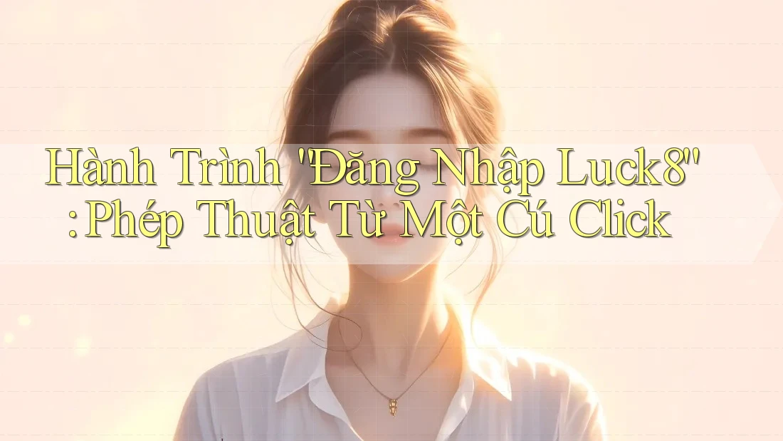 Hành Trình “Đăng Nhập Luck8”: Phép Thuật Từ Một Cú Click