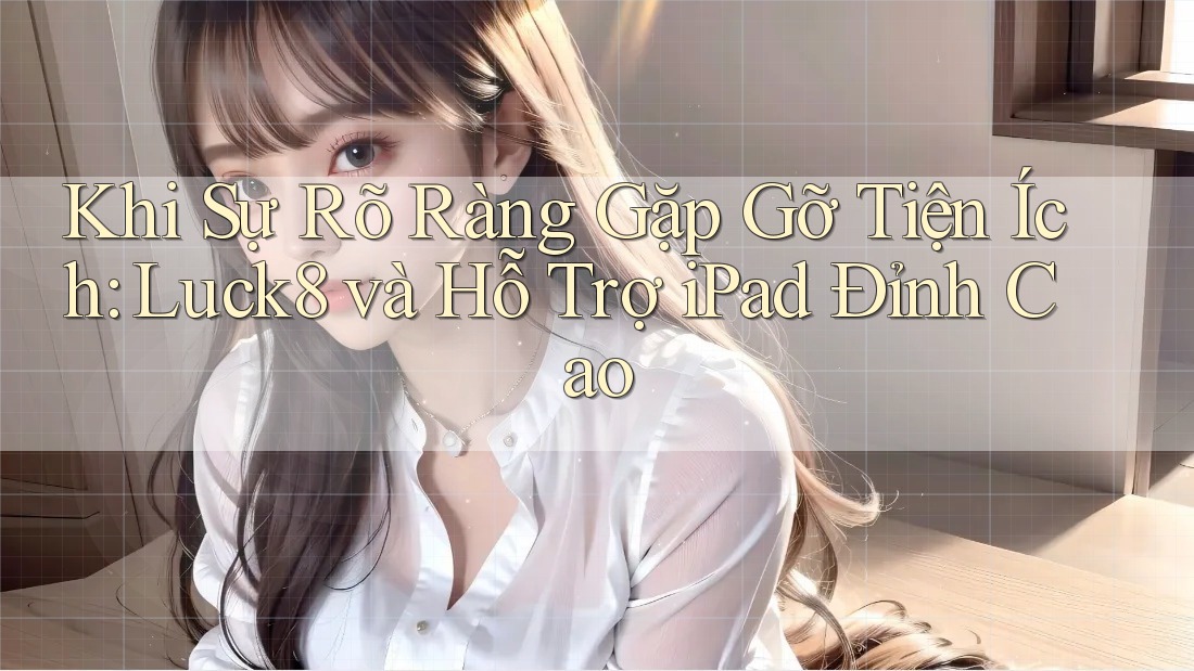 Khi Sự Rõ Ràng Gặp Gỡ Tiện Ích: Luck8 và Hỗ Trợ iPad Đỉnh Cao