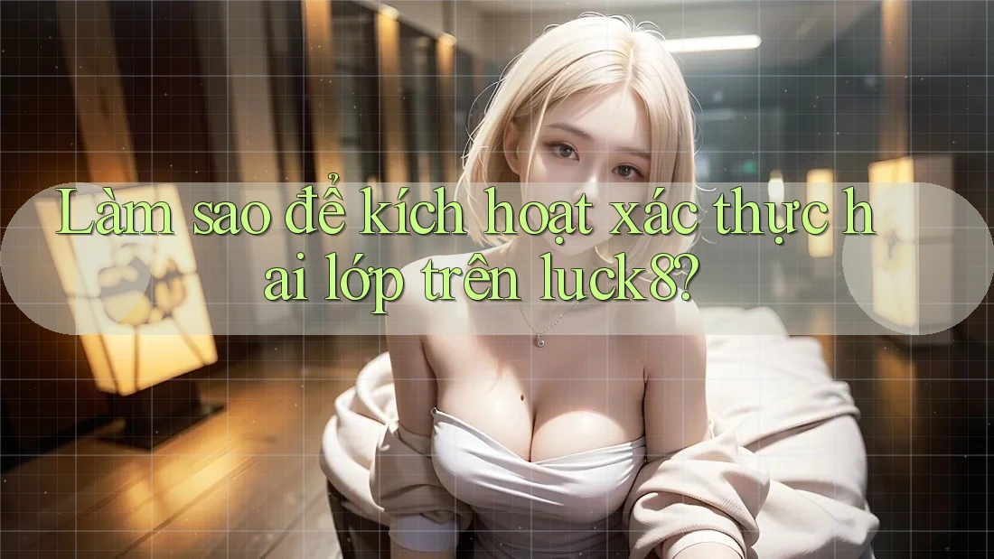 Làm sao để kích hoạt xác thực hai lớp trên luck8?