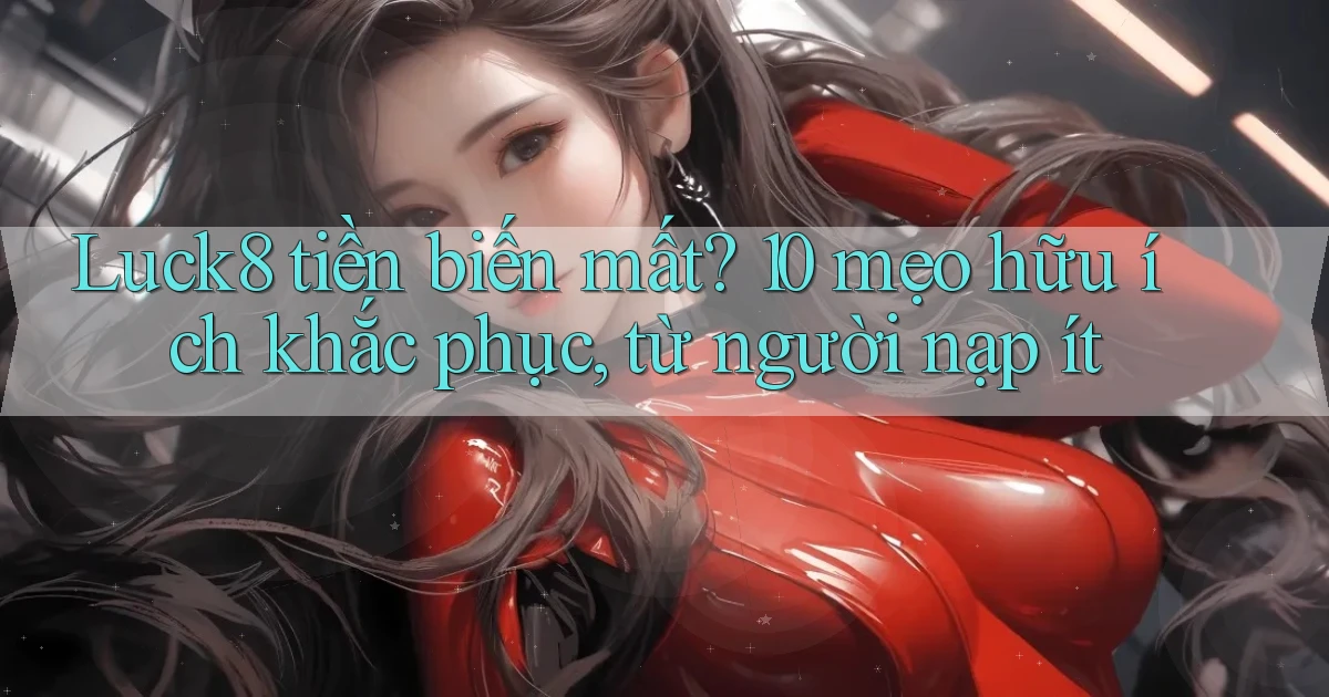Luck8 tiền biến mất 10 mẹo hữu ích khắc phục, từ người nạp ít